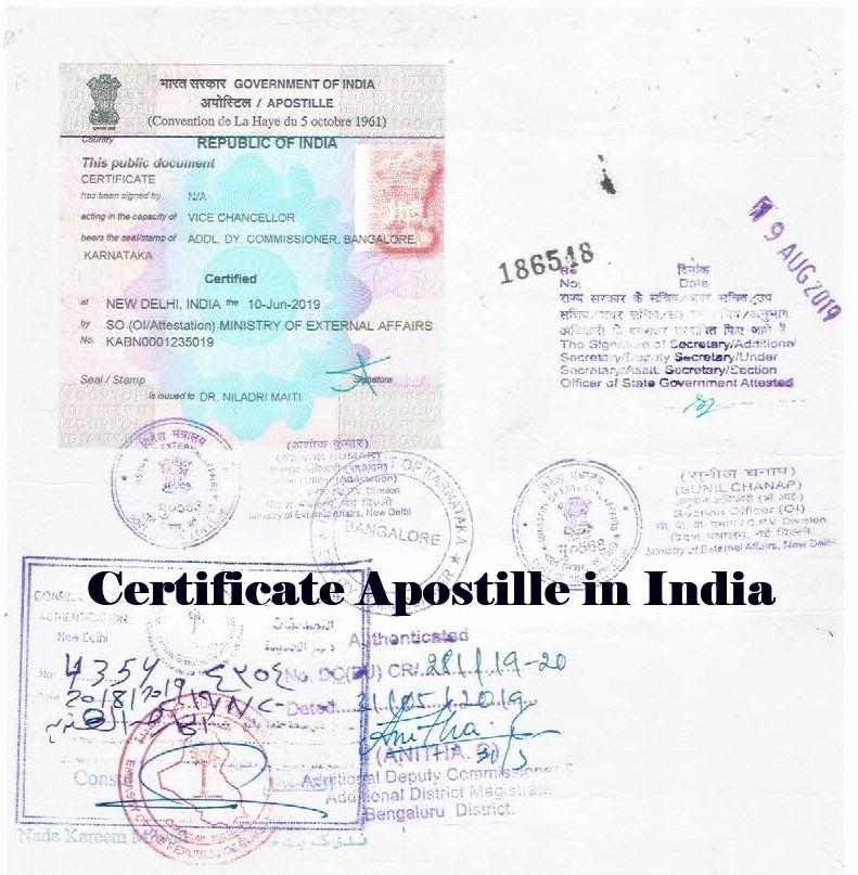 Certificate Apostille in India